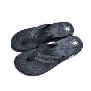 NWT Cushe Yoga Flip Flop High Sandals Black Gray Size 11